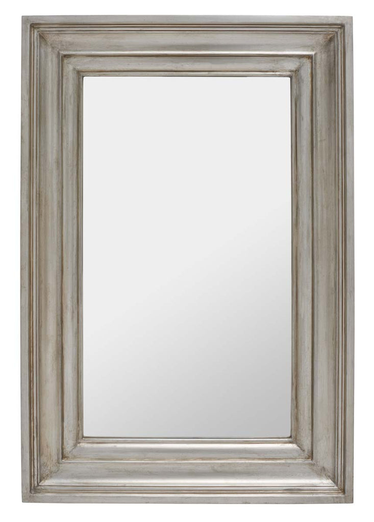 Safavieh Couture Zachary Small Rectangle Wall Mirror - Antique Silver