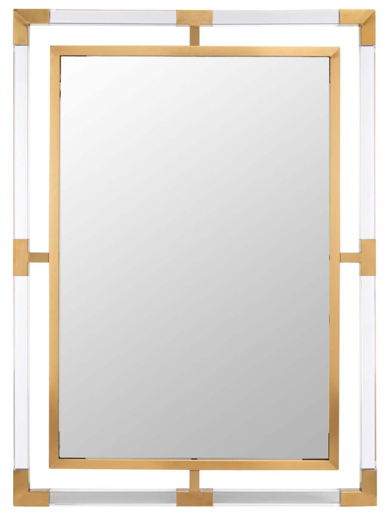 Safavieh Couture Jennabelle Acrylic Rectangle Mirror - Gold/Clear