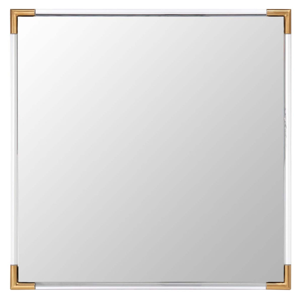 Safavieh Couture Amina Square Acrylic Mirror - Gold/Clear