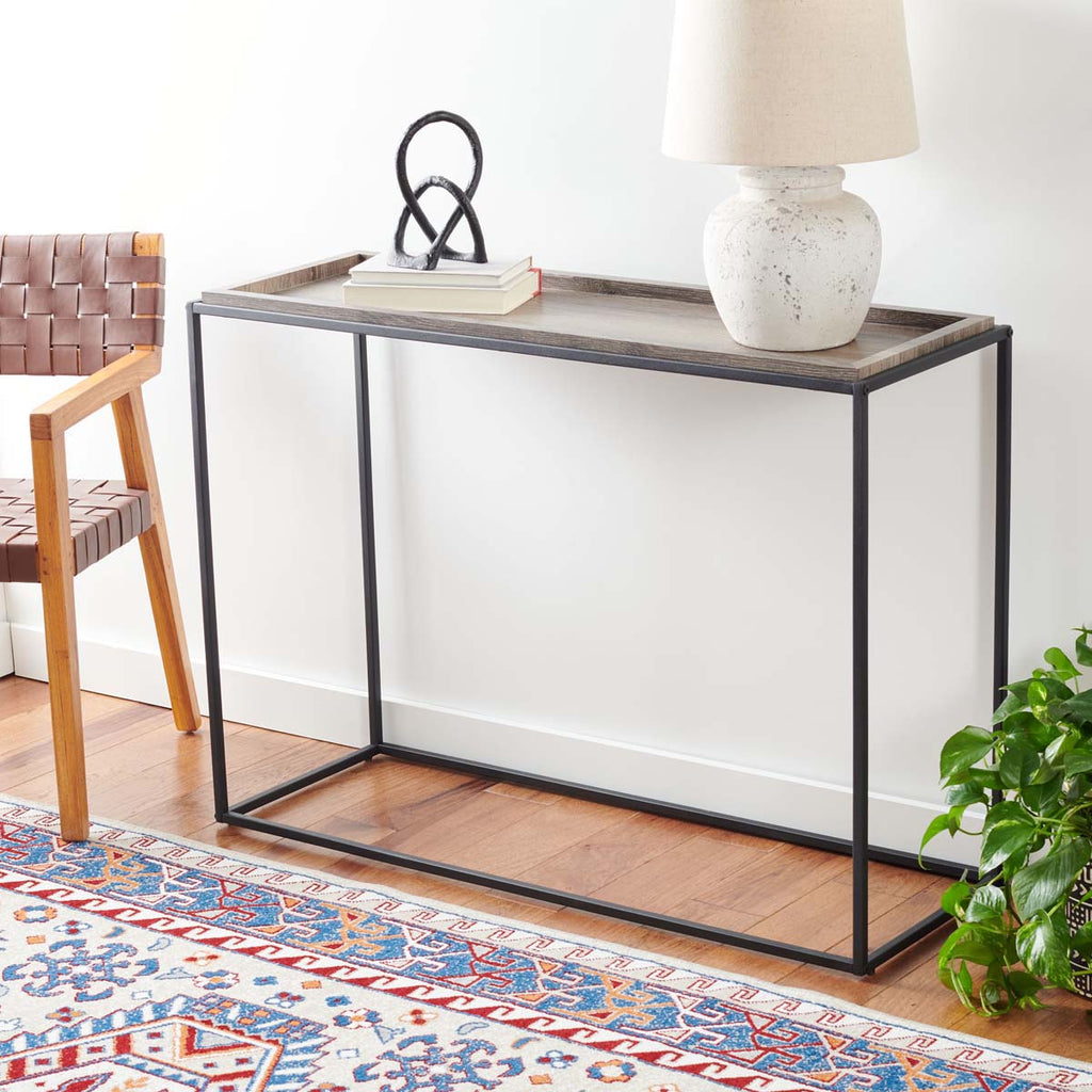 Safavieh Andey Console Table - Brown / Black