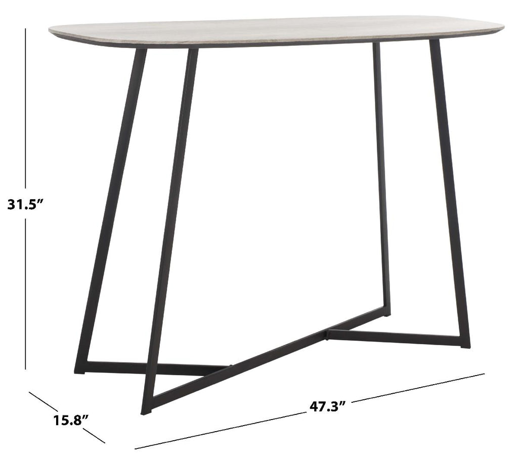 Safavieh Arrington Console Table - White/Black