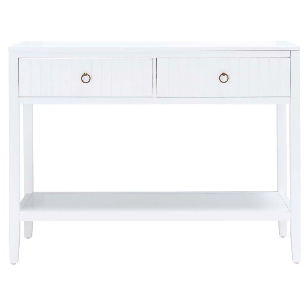 Safavieh Tegan 2 Drawer Console Table - White