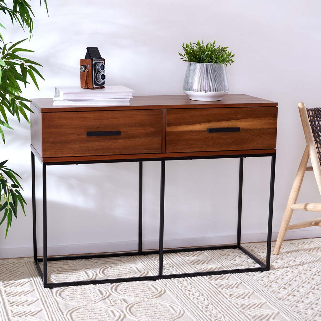 Safavieh Marquise 2 Drawer Console Table - Brown