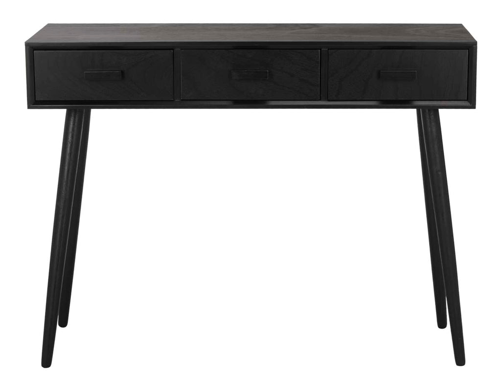 Safavieh Albus 3 Drawer Console Table - Black