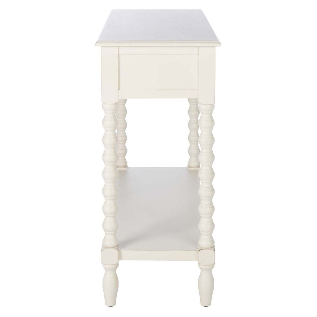 Safavieh Athena 2 Drawer Console Table-Distressed White