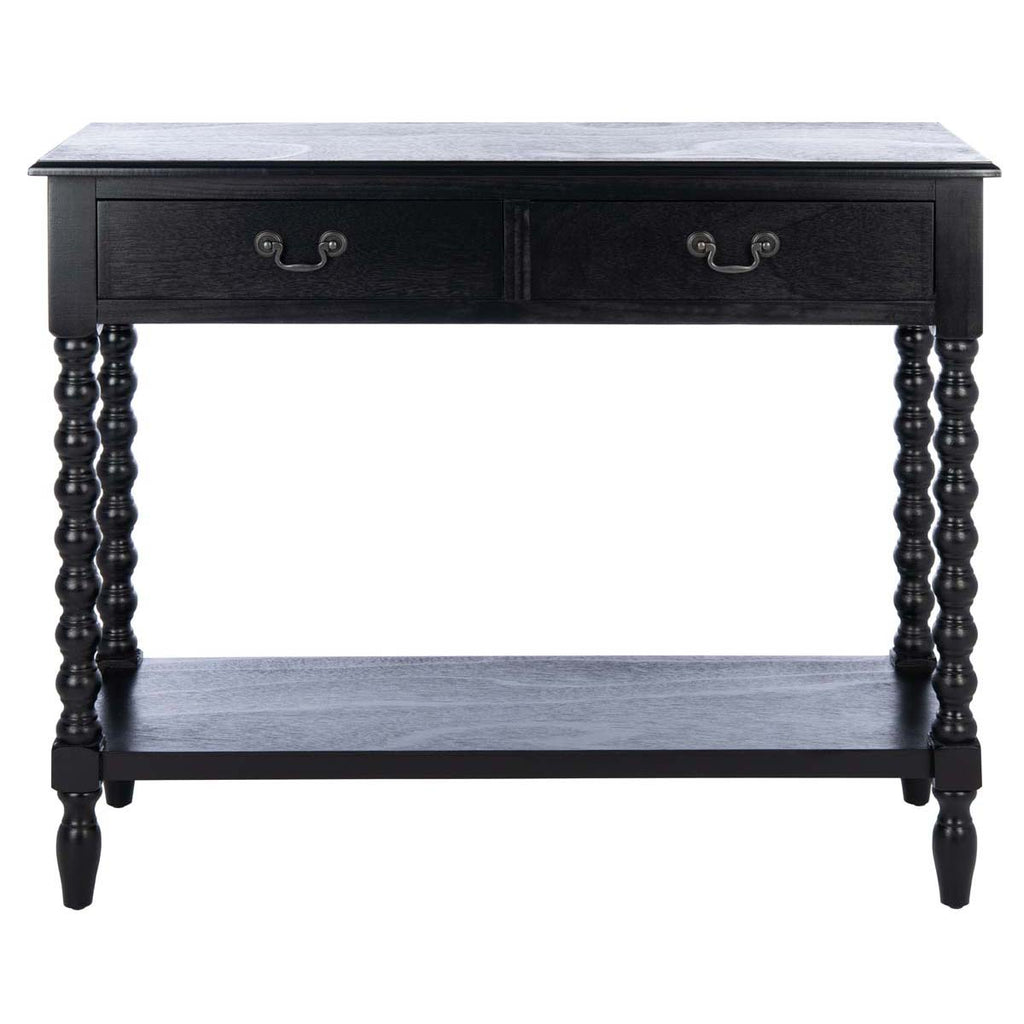 Safavieh Athena 2 Drawer Console Table-Black