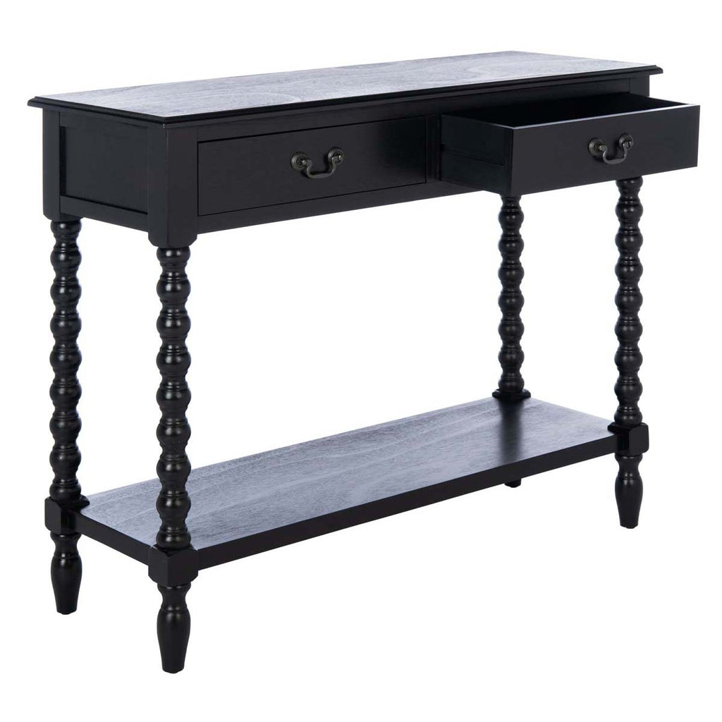 Safavieh Athena 2 Drawer Console Table-Black