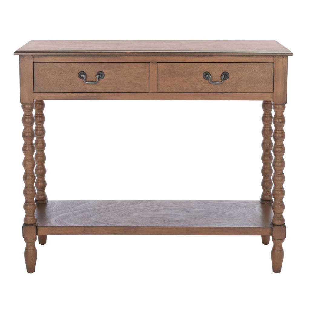 Safavieh Athena 2 Drawer Console Table-Brown