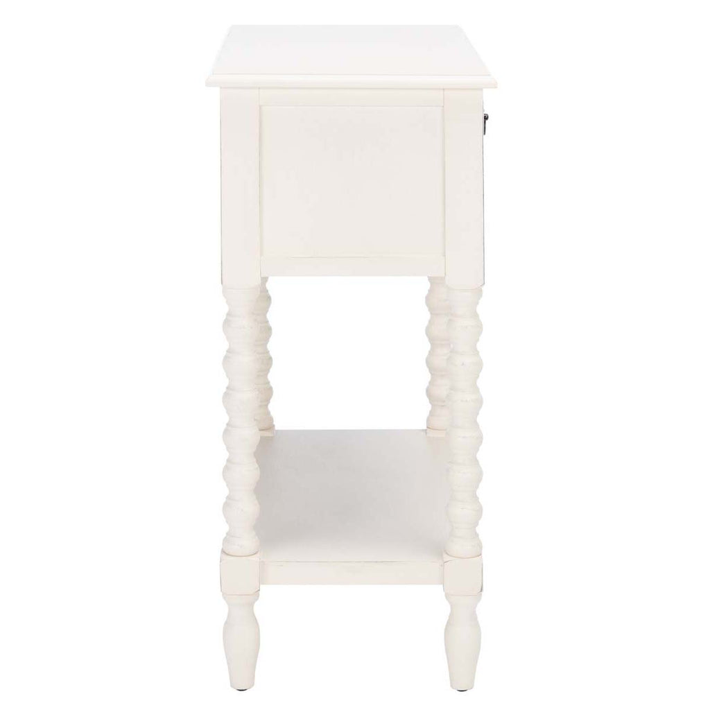 Safavieh Athena 3 Drawer Console Table-Distressed White