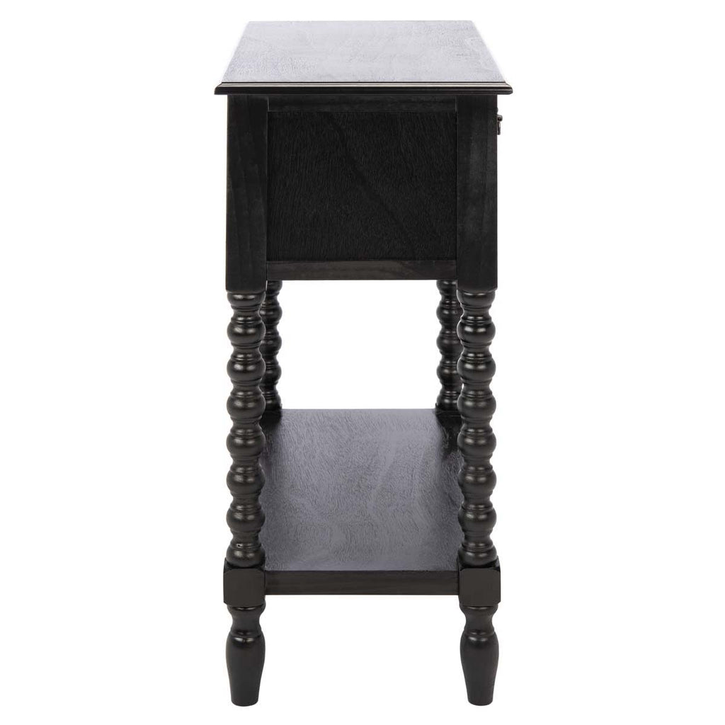 Safavieh Athena 3 Drawer Console Table-Black