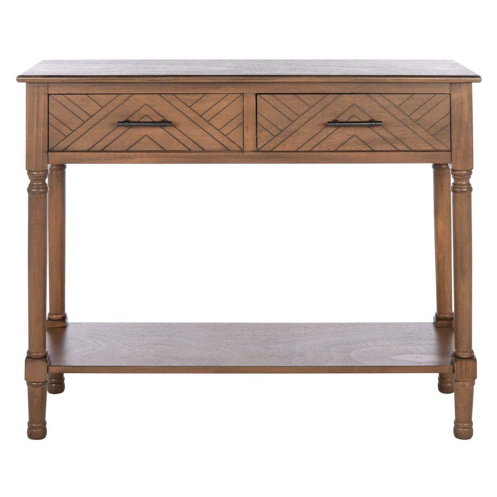 Safavieh Peyton 2 Drawer Console Table-Brown