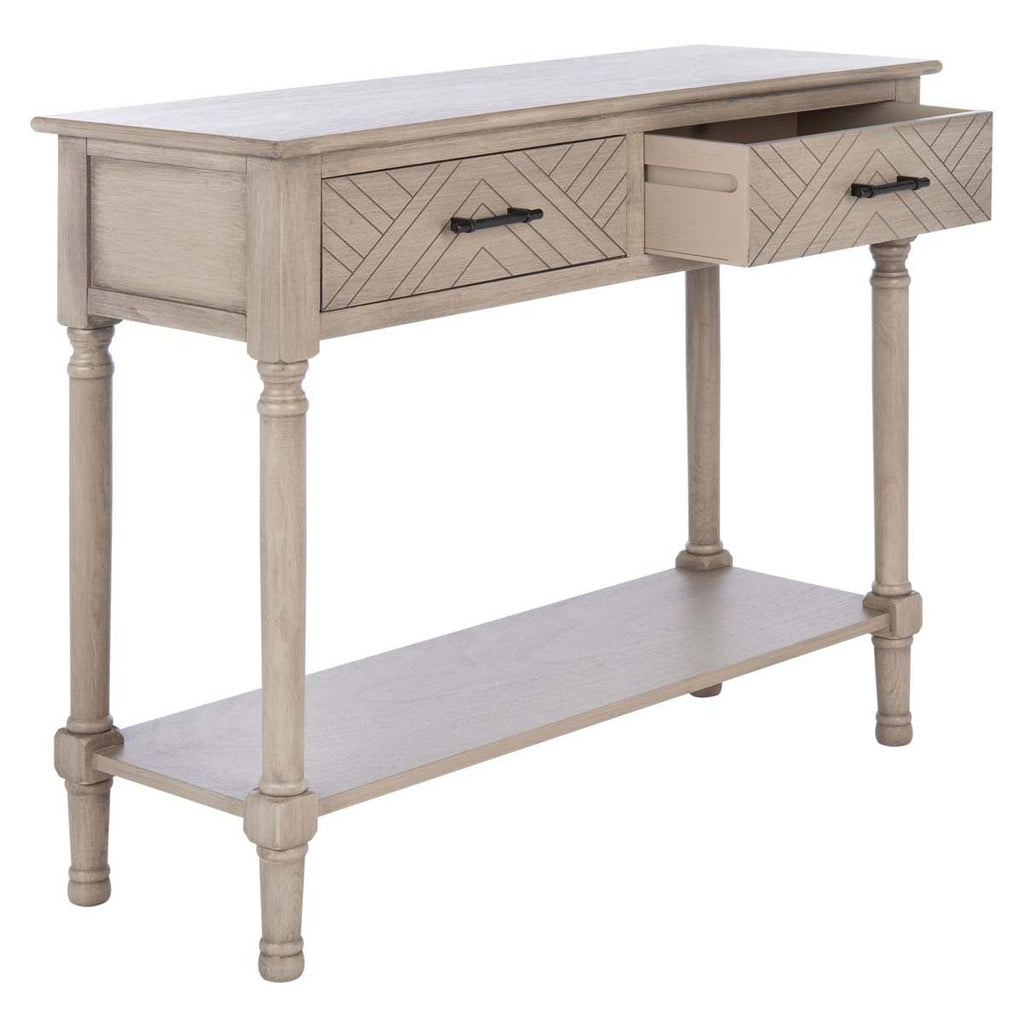 Safavieh Peyton 2 Drawer Console Table-Greige