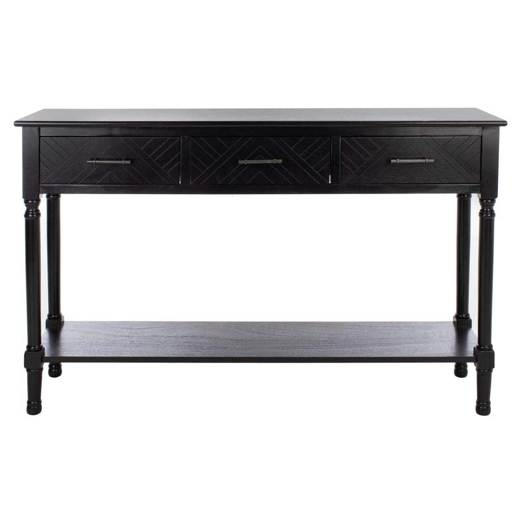 Safavieh Peyton 3 Drawer Console Table - Black