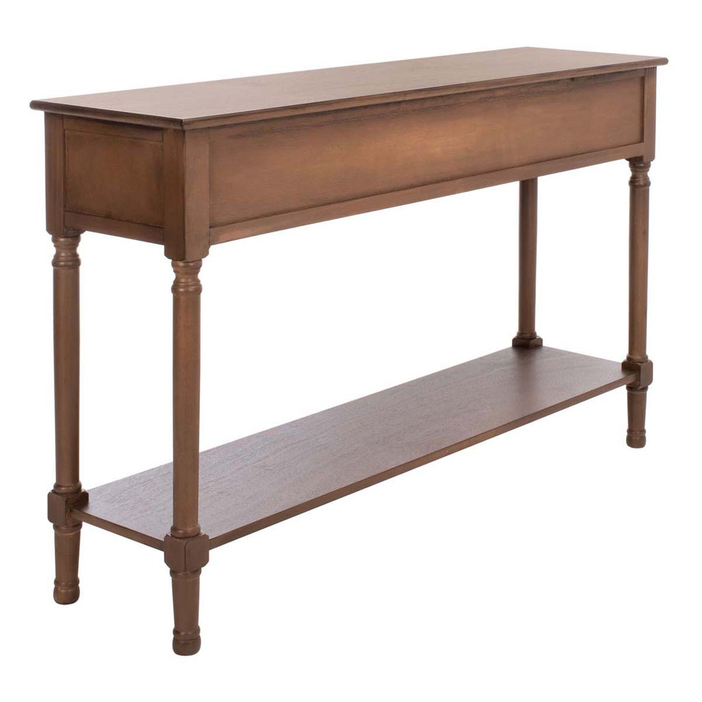 Safavieh Peyton 3 Drawer Console Table - Brown