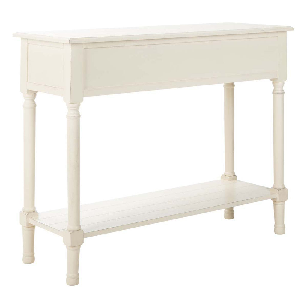 Safavieh Primrose 2 Drawer Console Table - Distrssed White