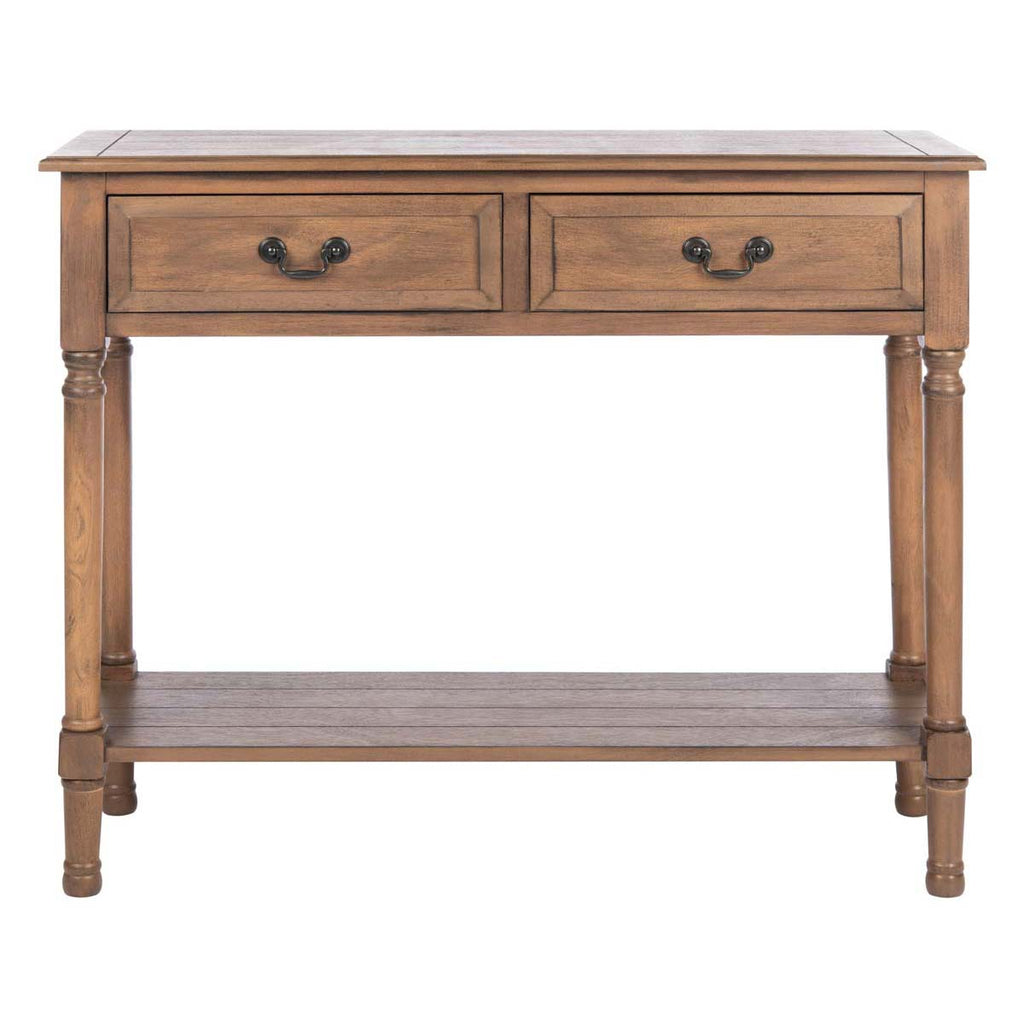 Safavieh Primrose 2 Drawer Console Table-Brown