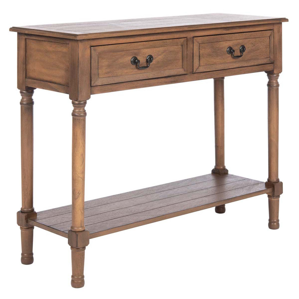 Safavieh Primrose 2 Drawer Console Table-Brown