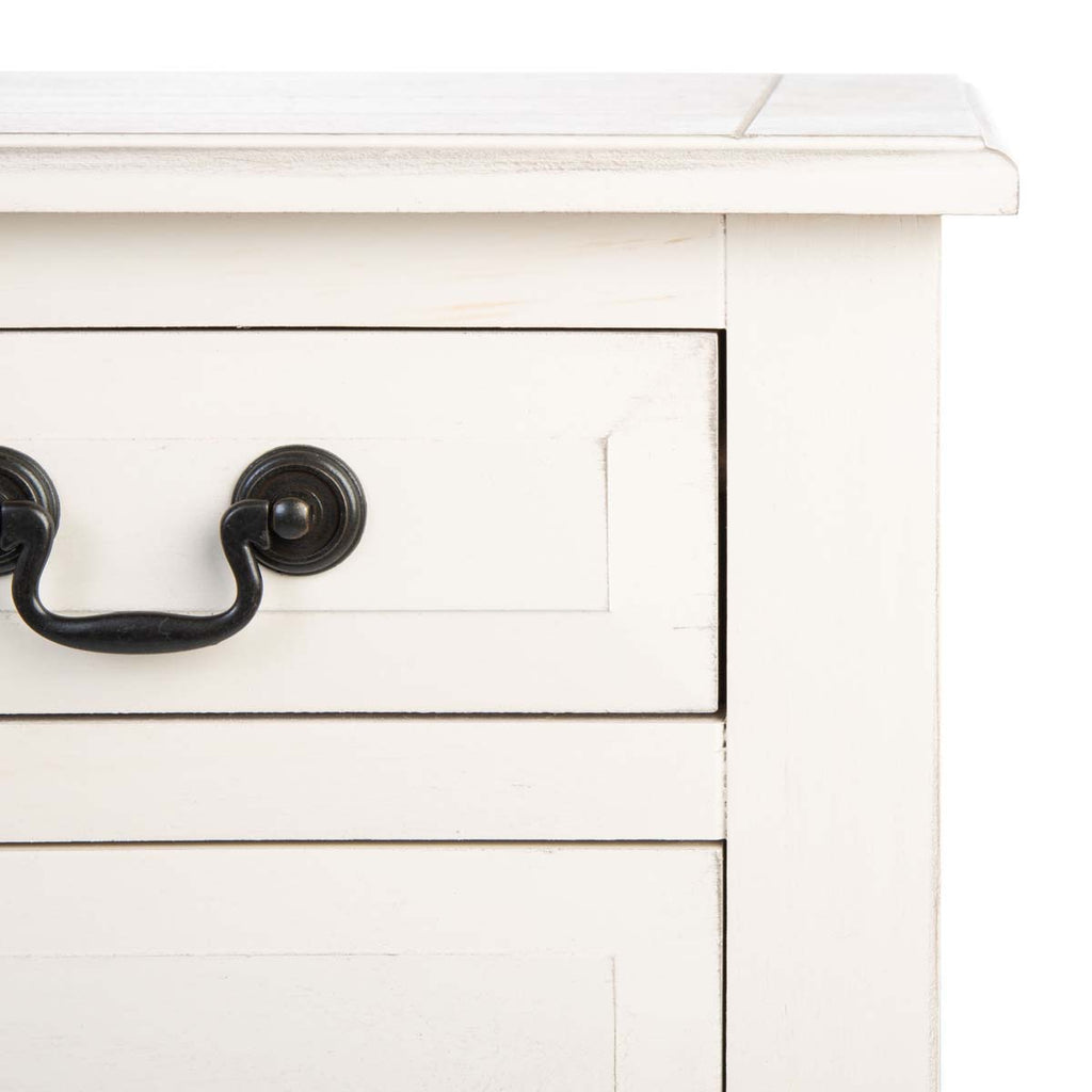 Safavieh Primrose 3 Drawer Console Table - Distrssed White