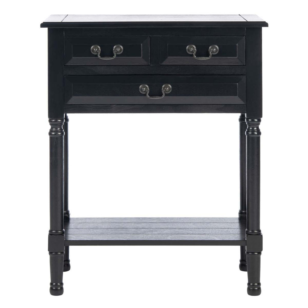 Safavieh Primrose 3 Drawer Console Table-Black