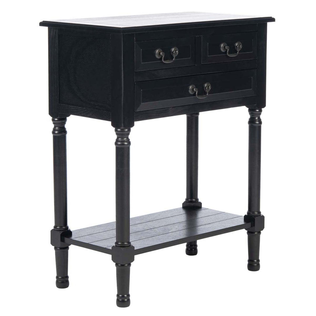 Safavieh Primrose 3 Drawer Console Table-Black