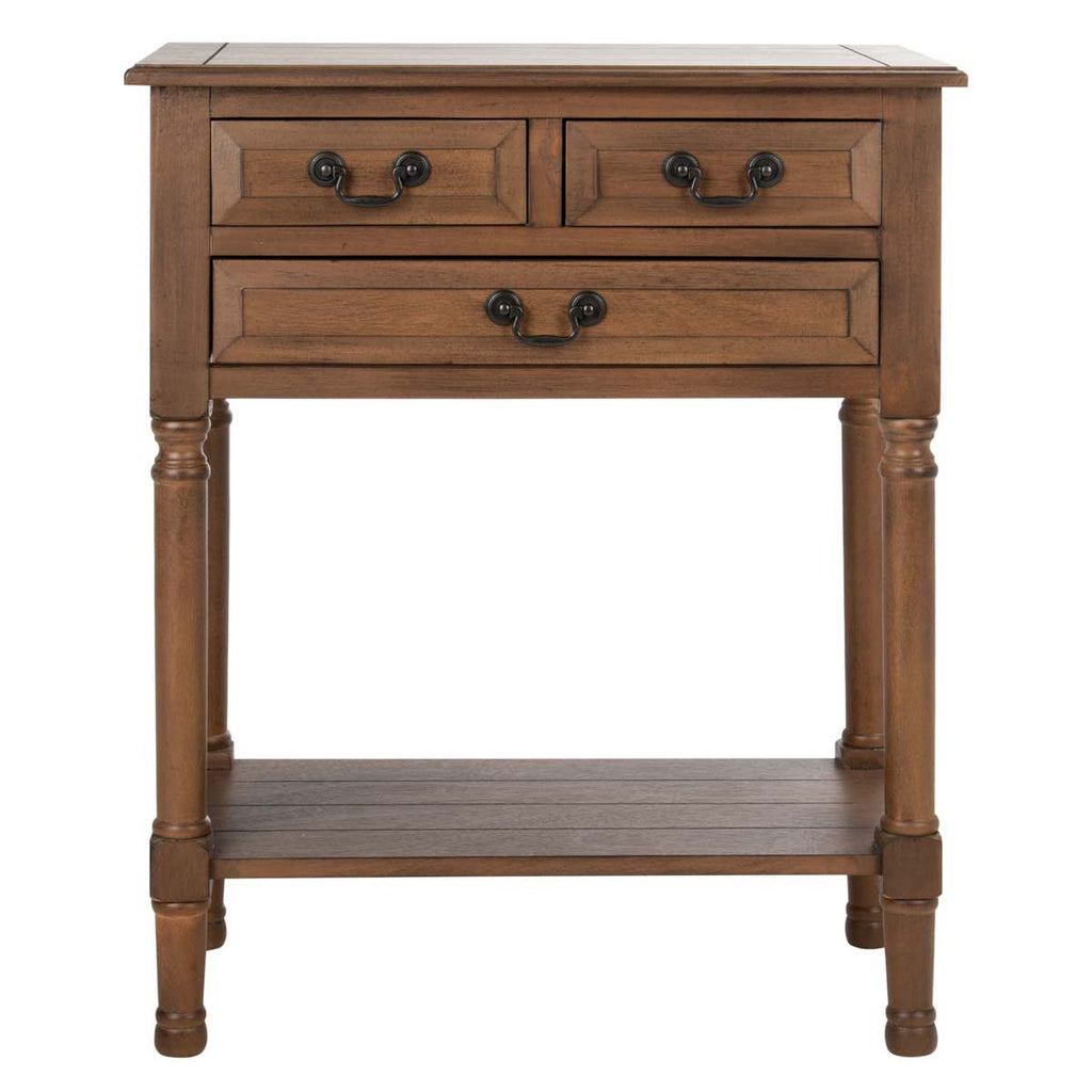 Safavieh Primrose 3 Drawer Console Table - Brown