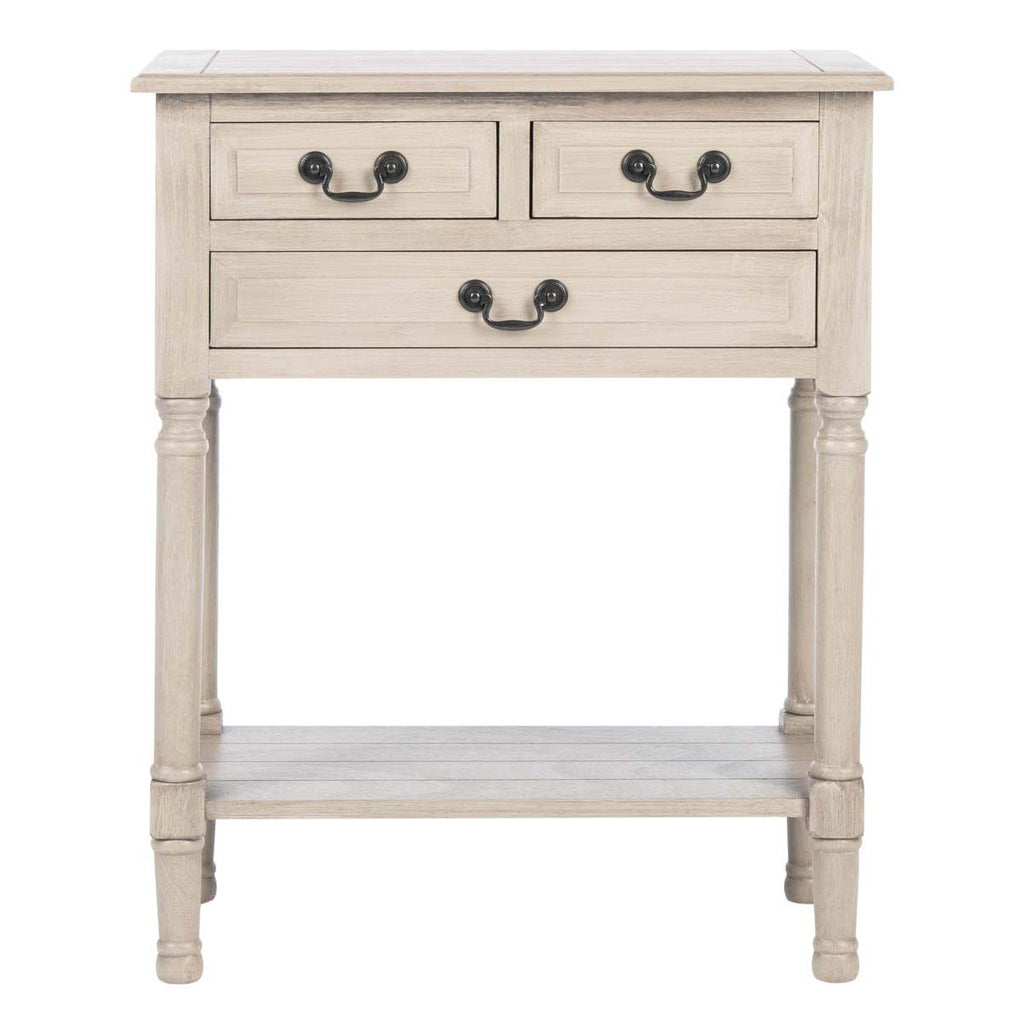 Safavieh Primrose 3 Drawer Console Table-Greige