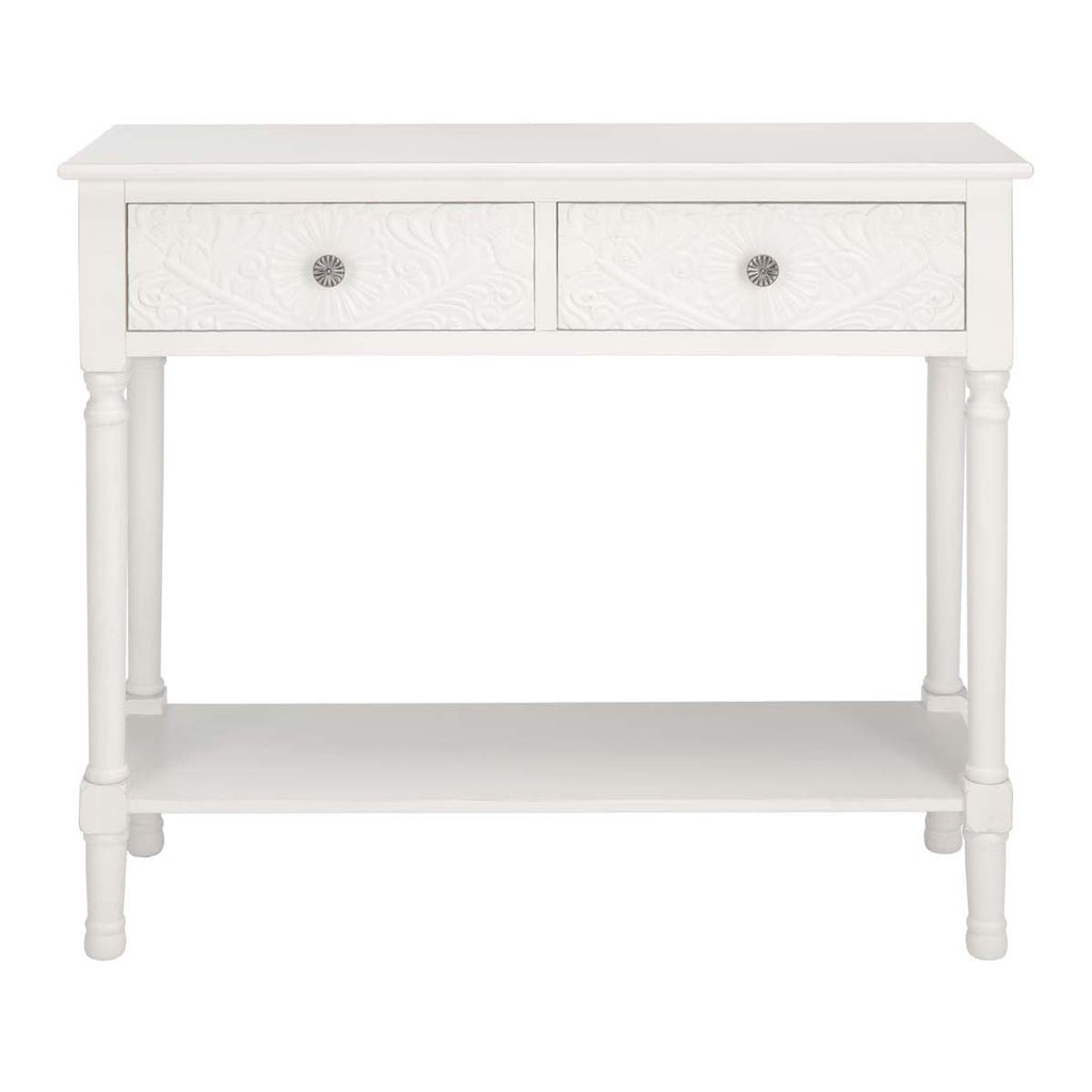 Safavieh Josie 2 Drawer Console Table -Distressed White