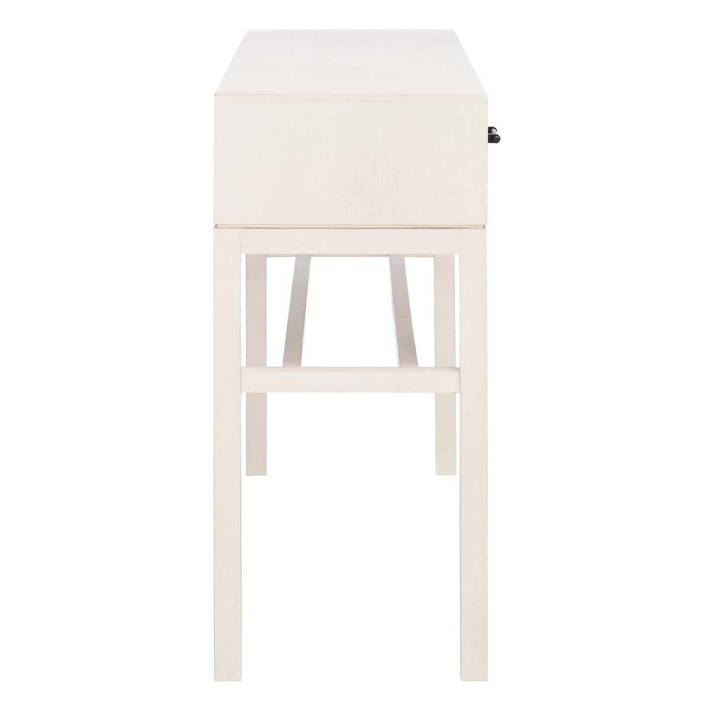 Ajana 2 Drawer Console | Safavieh - CNS5709 - Distresswed White  W/Distressed White Drawer