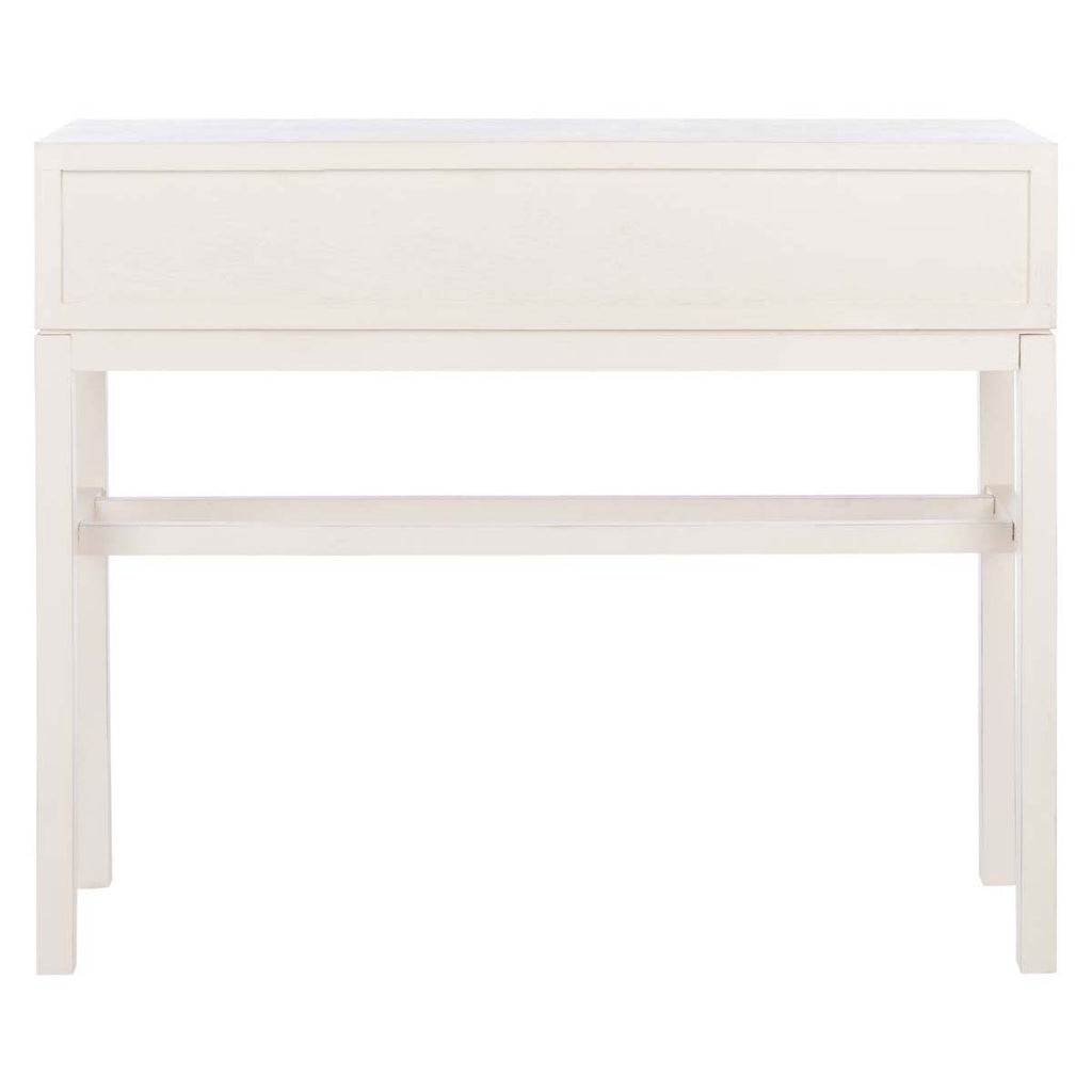 Safavieh Ajana 2 Drawer Console - Distressed White / Honey