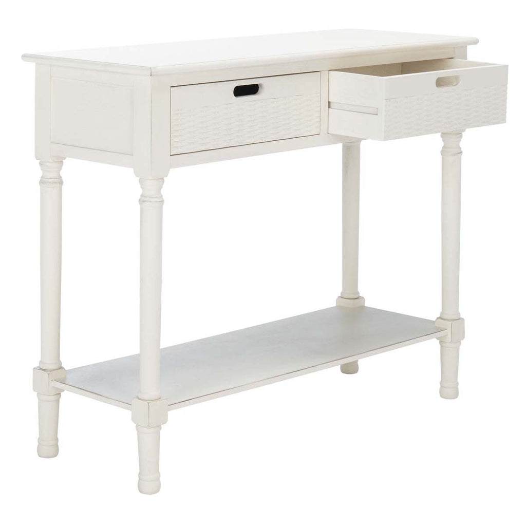 Safavieh Landers 2 Drawer Console-Distressed White