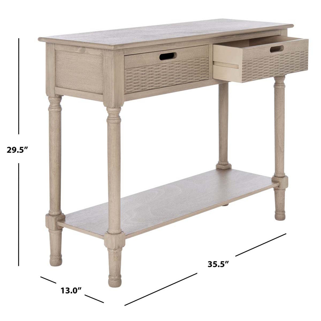 Safavieh Landers 2 Drawer Console-Greige