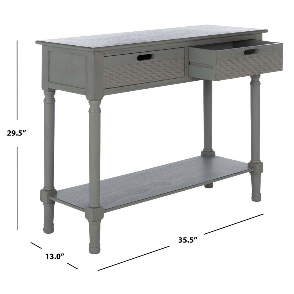 Safavieh Landers 2 Drawer Console-Distressed Grey