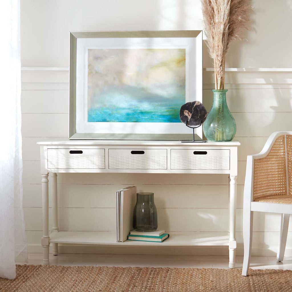 Safavieh Landers 3 Drawer Console-Distressed White