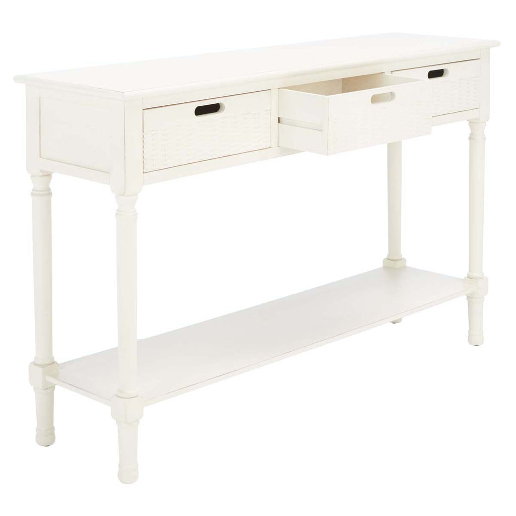 Safavieh Landers 3 Drawer Console-Distressed White