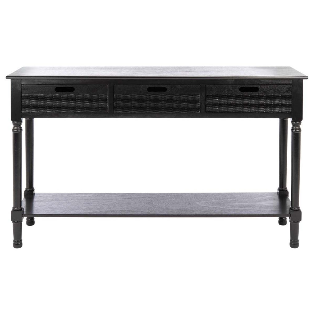 Safavieh Landers 3 Drawer Console-Black