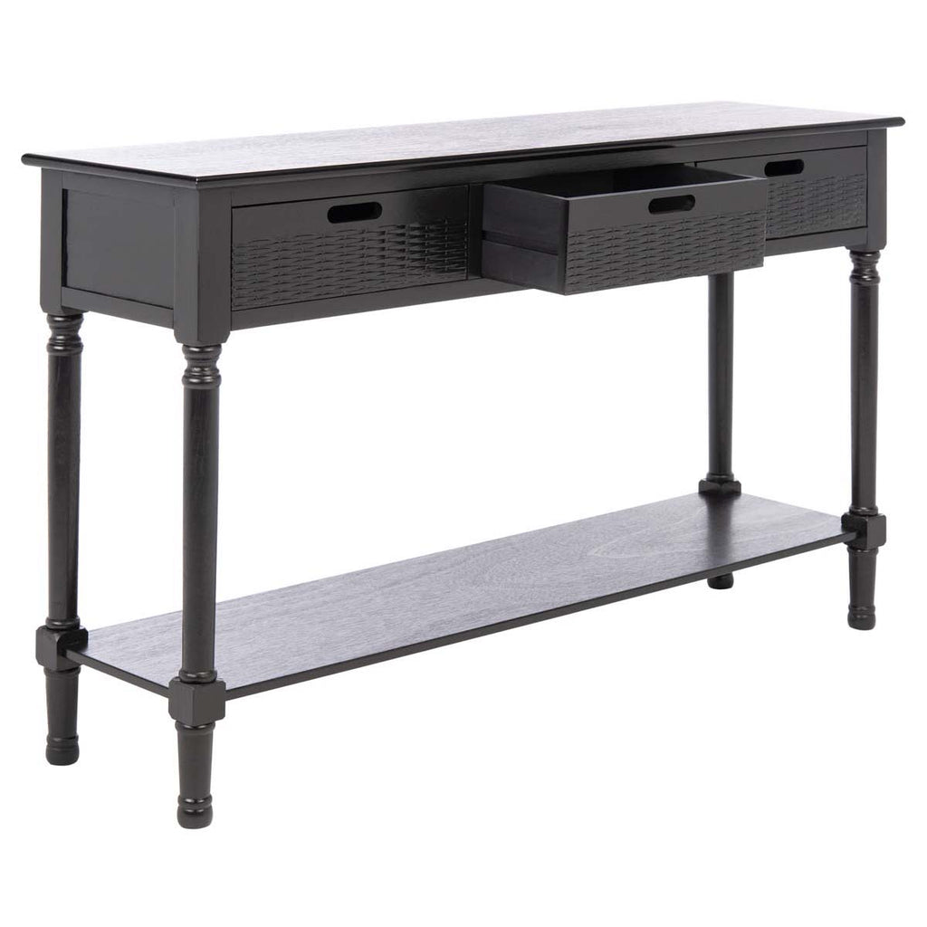 Safavieh Landers 3 Drawer Console-Black