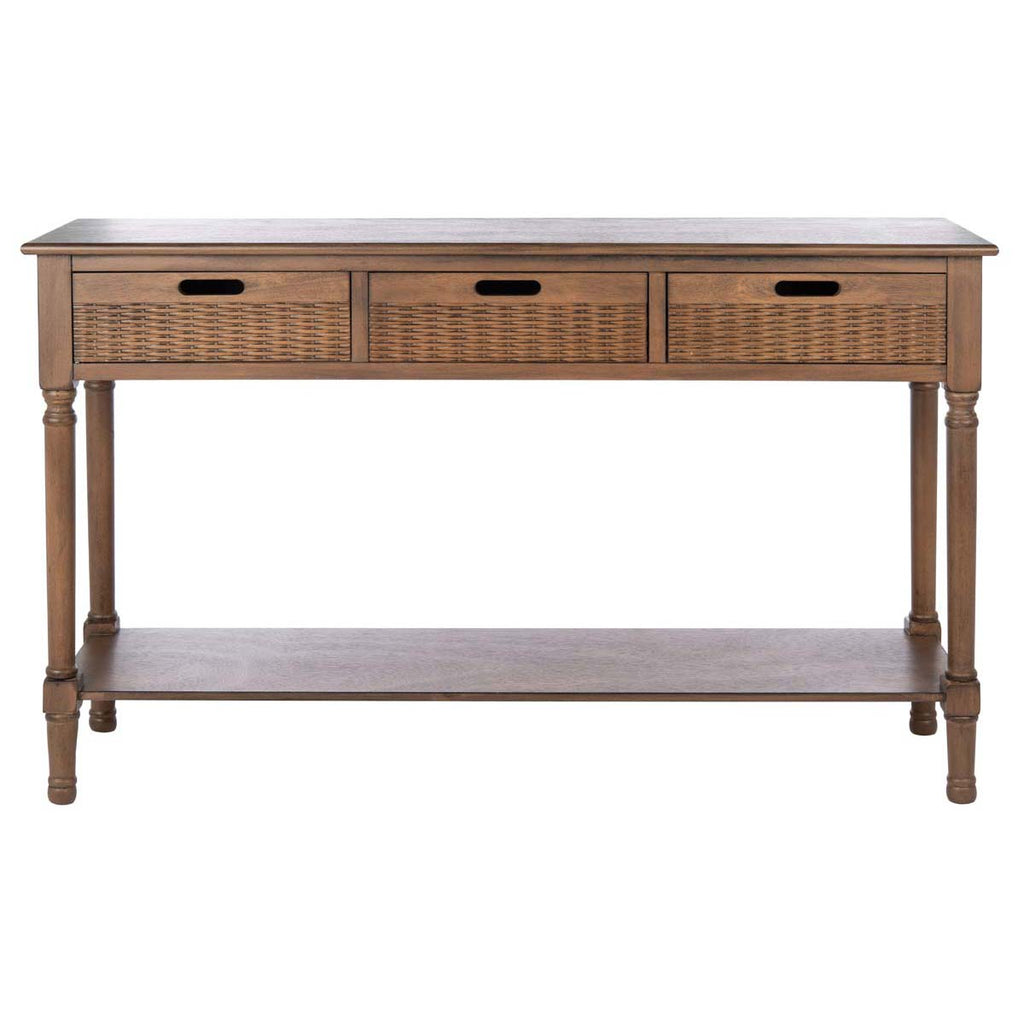 Safavieh Landers 3 Drawer Console-Brown