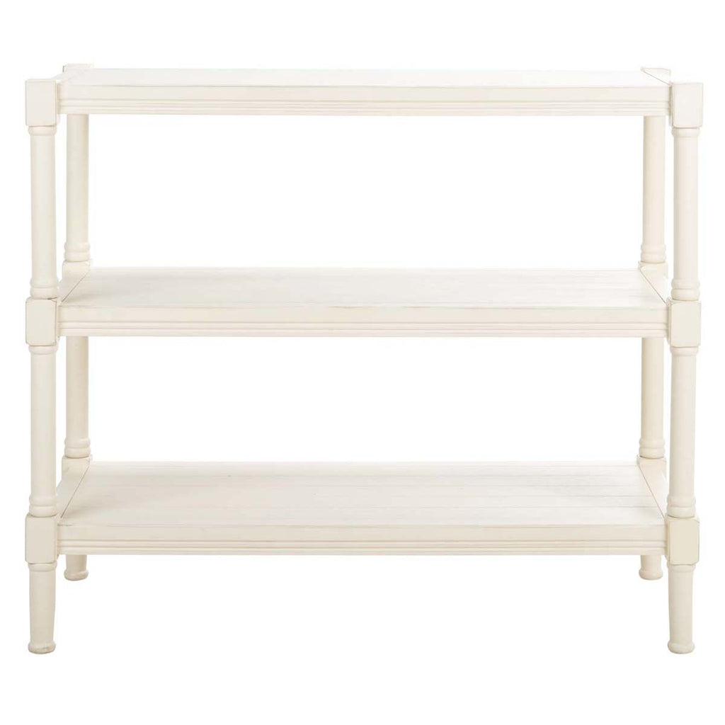 Safavieh Rafiki 3 Shelf Console - Distressed White