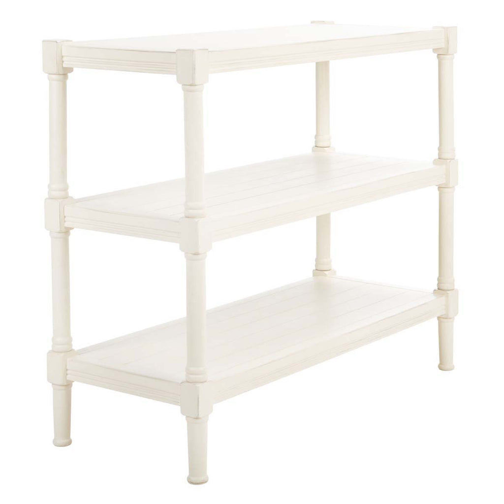 Safavieh Rafiki 3 Shelf Console - Distressed White