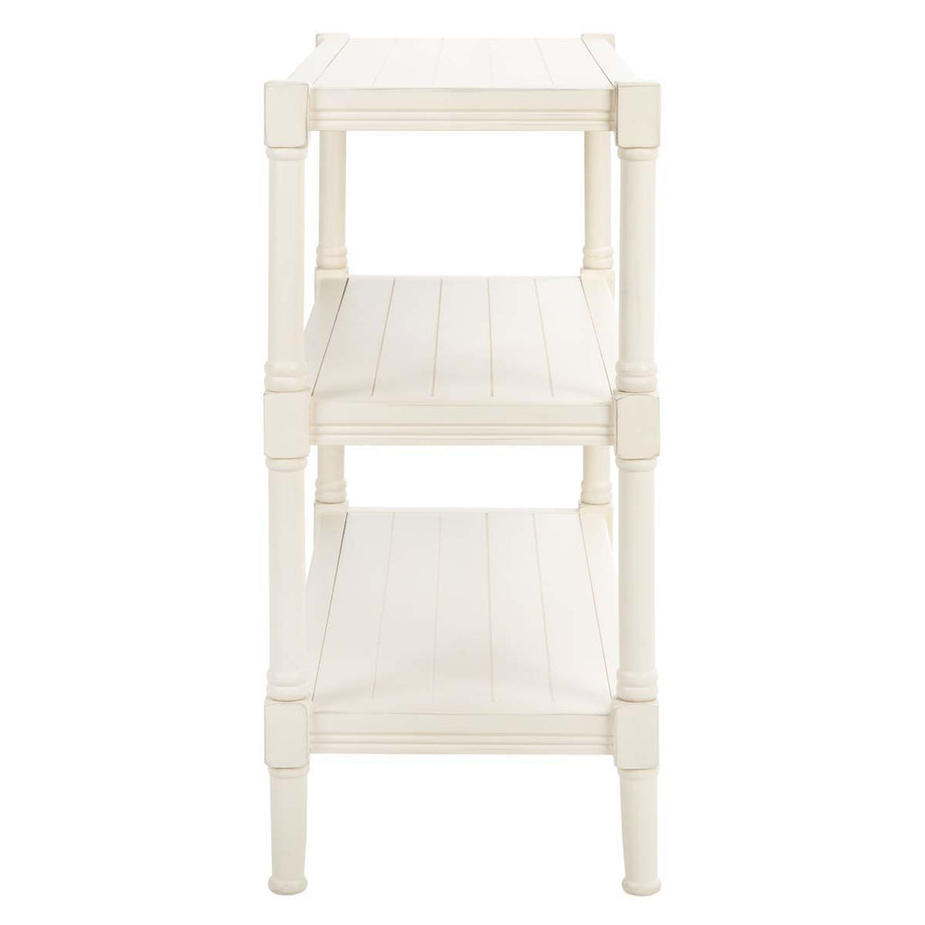 Safavieh Rafiki 3 Shelf Console - Distressed White