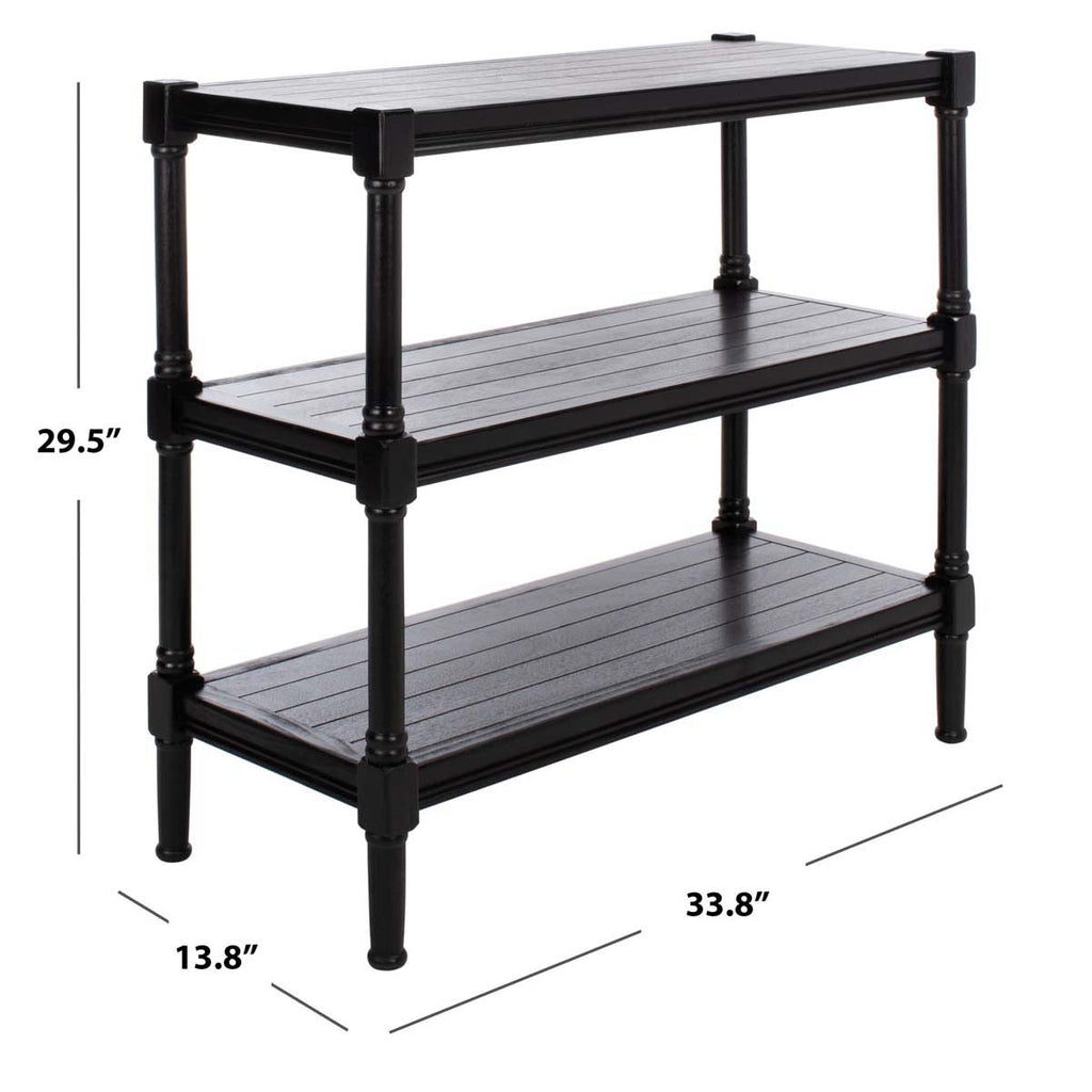 Safavieh Rafiki 3 Shelf Console - Black