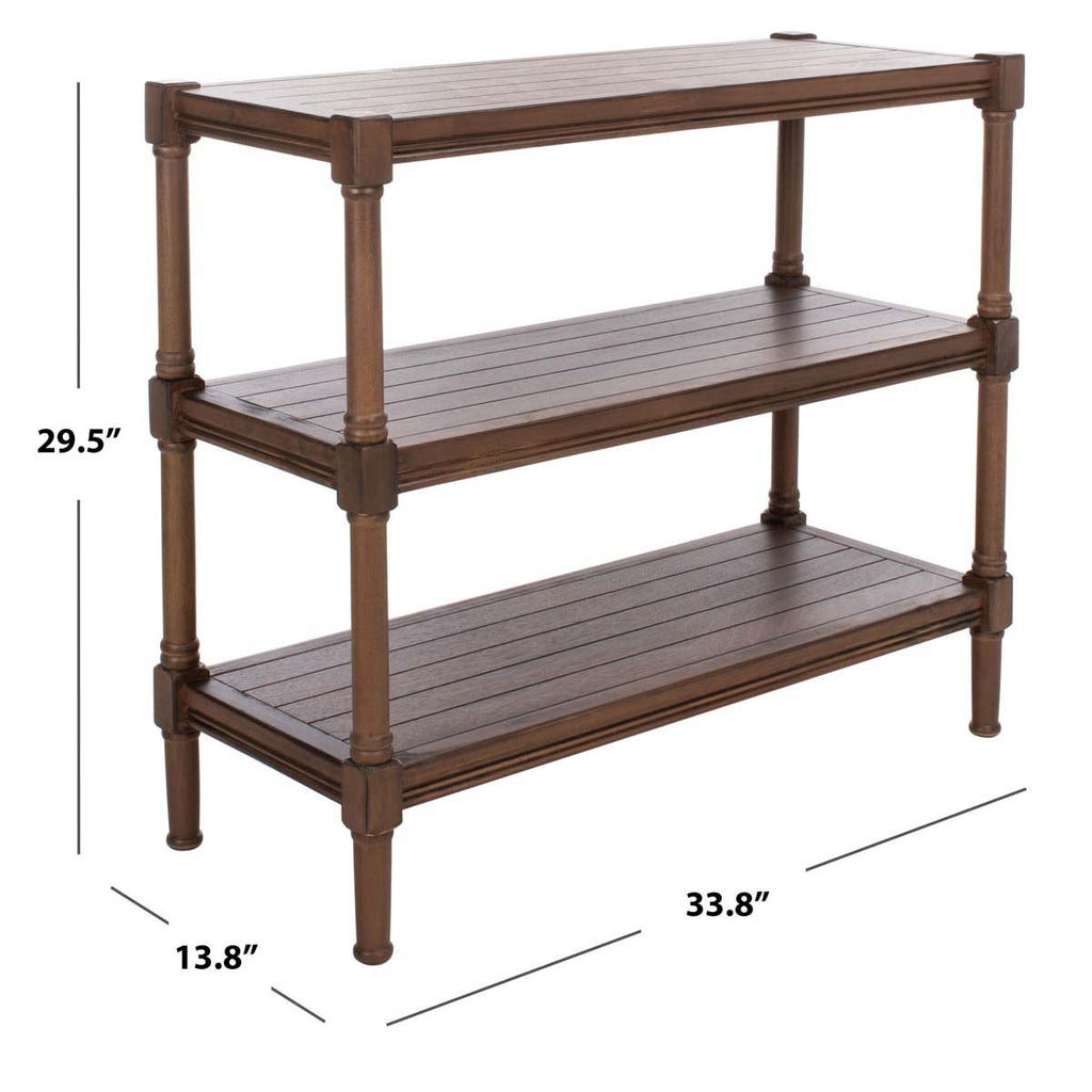 Safavieh Rafiki 3 Shelf Console - Brown