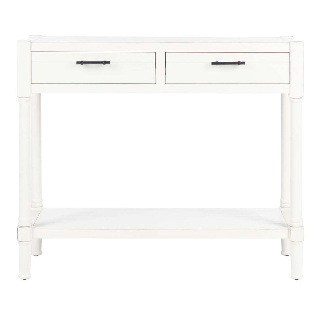 Safavieh Filbert 2 Drawer Console Table-Distressed White