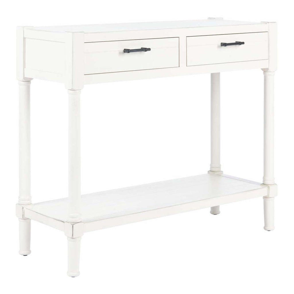 Safavieh Filbert 2 Drawer Console Table-Distressed White