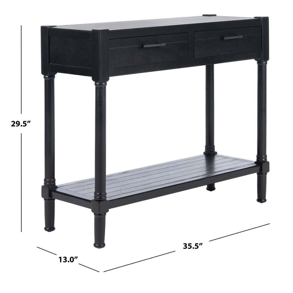 Safavieh Filbert 2 Drawer Console Table-Black