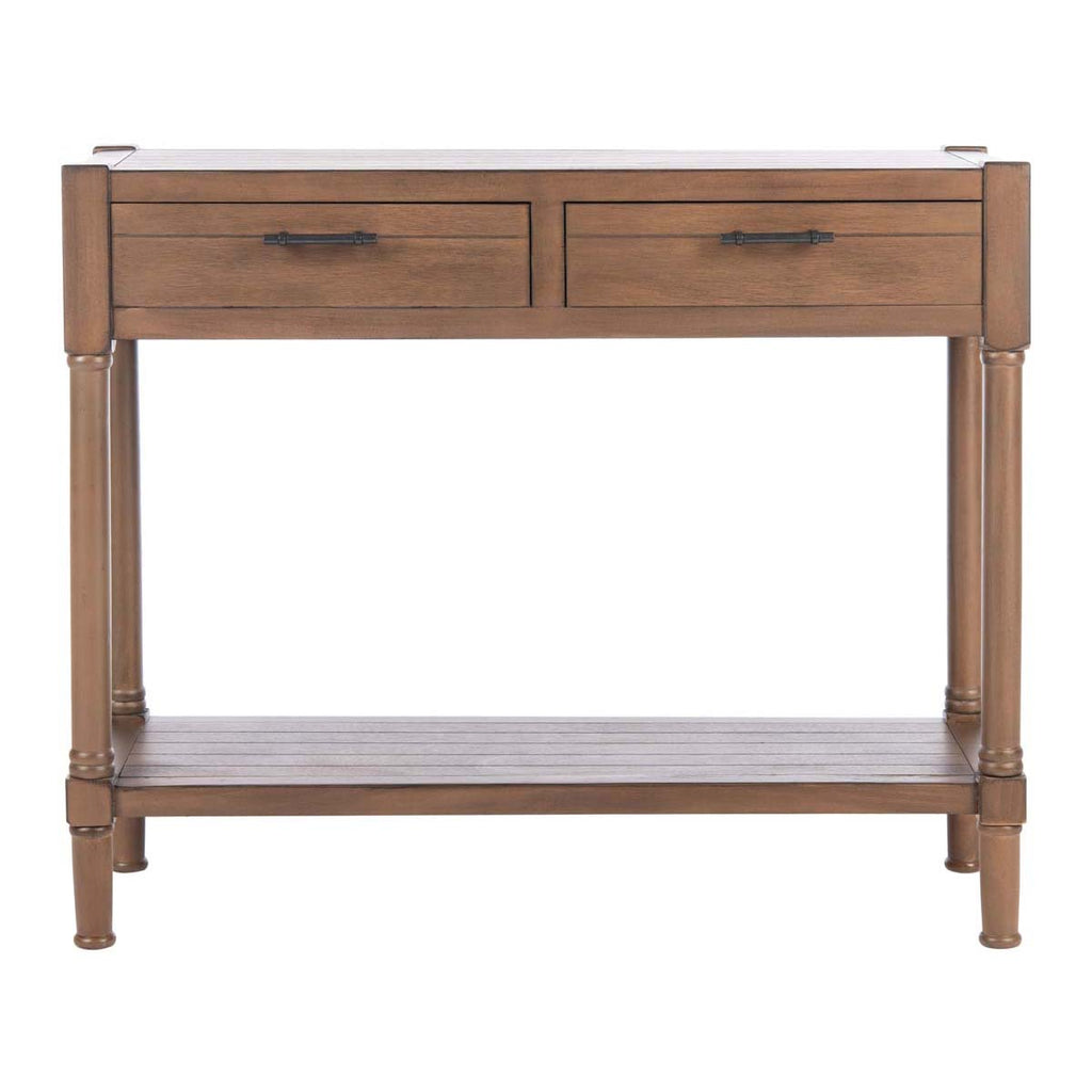 Safavieh Filbert 2 Drawer Console Table-Brown