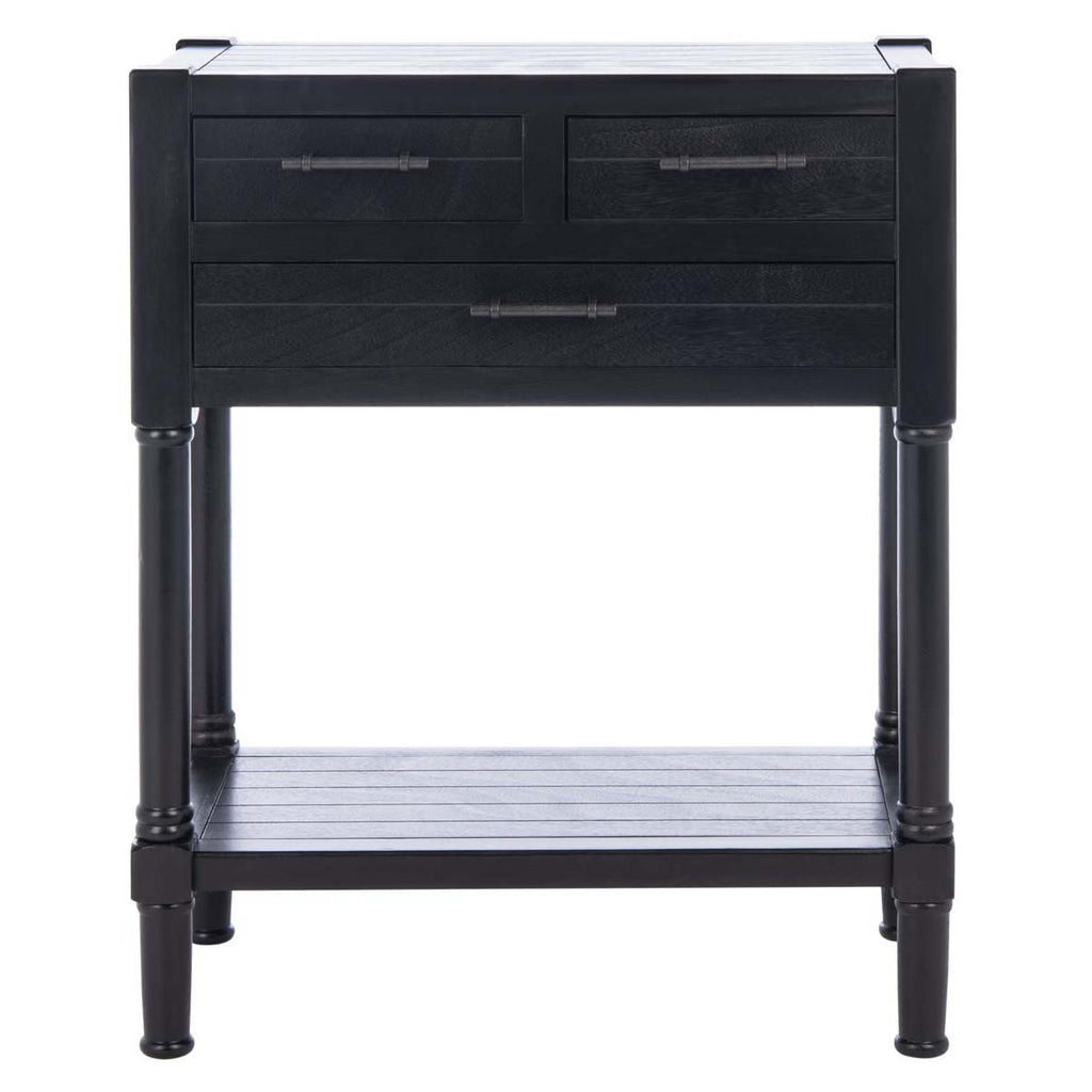 Safavieh Filbert 3 Drawer Console Table - Black