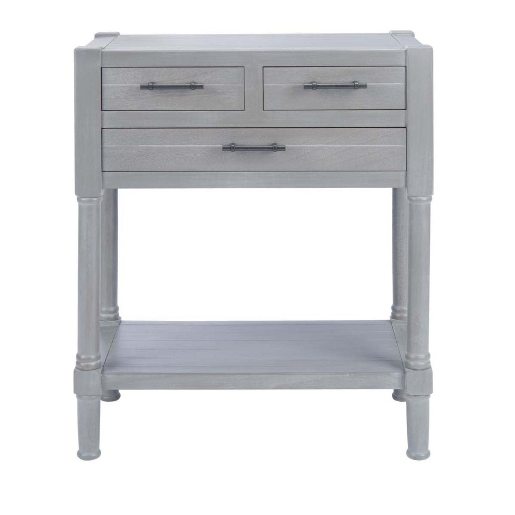 Safavieh Filbert 3 Drawer Console Table-White Washed Grey