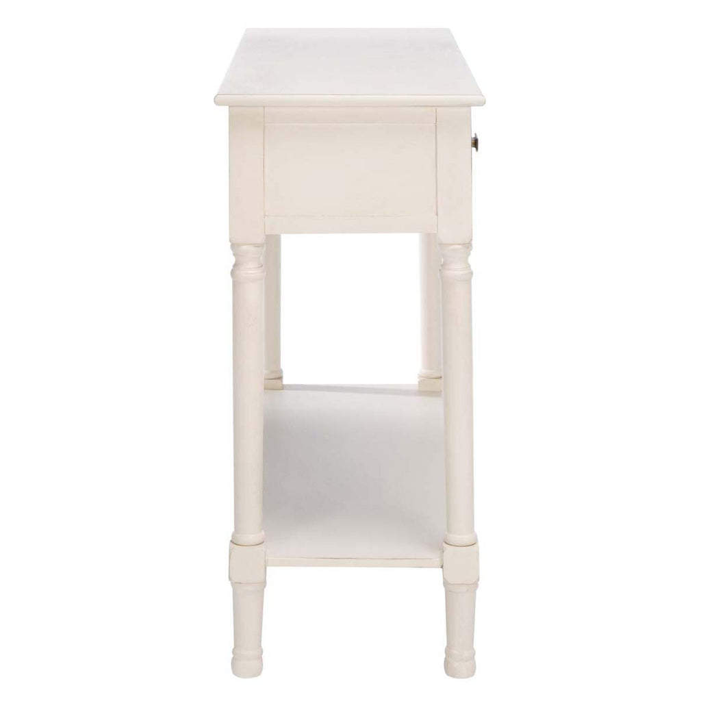 Safavieh Halton 2Drw Console Table-Distressed White