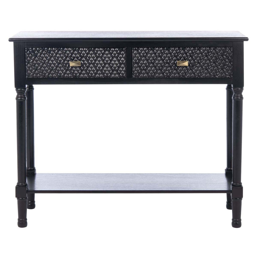 Safavieh Halton 2Drw Console Table - Black